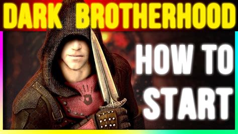 how to start the dark brotherhood quest.